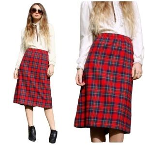 Pendleton Authentic Royal Stewart Tartan Skirt EUC
